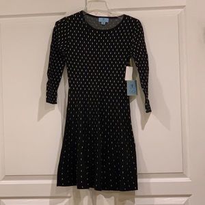 NWT CeCe Black and White Sweater Dress size XS
